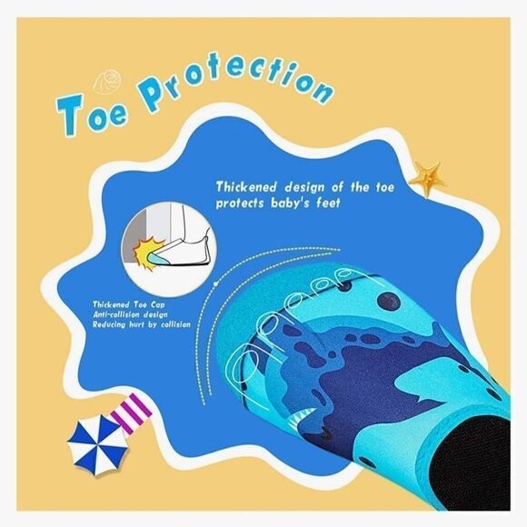 NIP NING SHARK TODDLER WATER SHOES - Picture 2 of 7